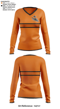 Fernley High School Cheer 3122898 Women's Long Sleeve V-neck Shirt - 41