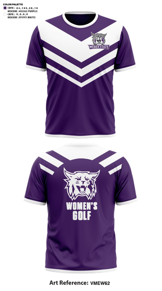 Short Sleeve Performance Shirt, Weber State University Golf, Golf, Teamtime, Team time, sublimation, custom sports apparel, team uniforms, spirit wear, spiritwear, sports uniforms, custom shirts, team store, custom team store, fundraiser sports, apparel fundraiser