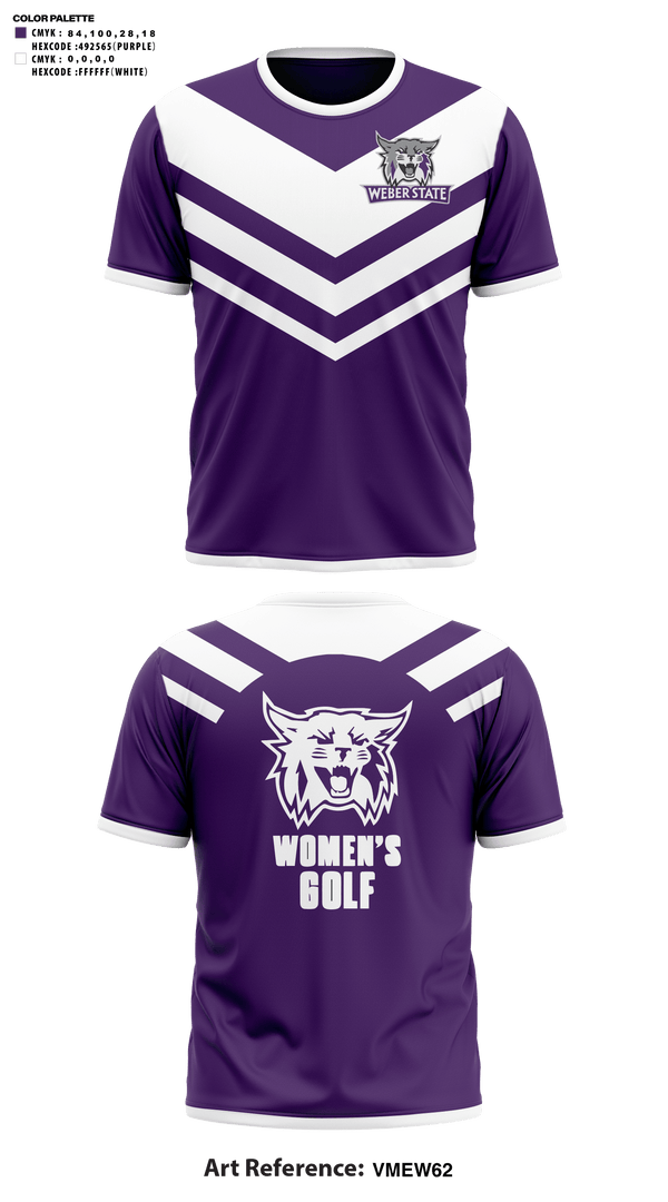 Short Sleeve Performance Shirt, Weber State University Golf, Golf, Teamtime, Team time, sublimation, custom sports apparel, team uniforms, spirit wear, spiritwear, sports uniforms, custom shirts, team store, custom team store, fundraiser sports, apparel fundraiser