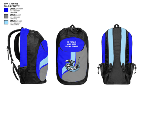 Gear Bag, St Thomas More High School Tennis, Tennis, Teamtime, Team time, sublimation, custom sports apparel, team uniforms, spirit wear, spiritwear, sports uniforms, custom shirts, team store, custom team store, fundraiser sports, apparel fundraiser