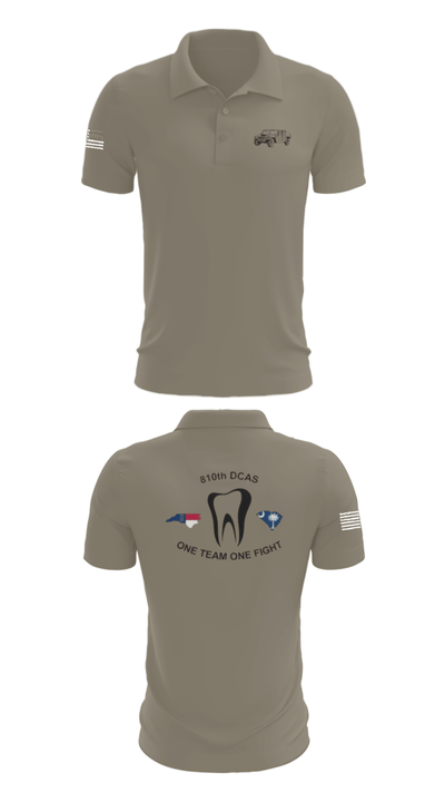810th med co 30898387 Short Sleeve Performance Polo - 67