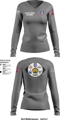 82nd ADSB H2F 64570500 Women's Long Sleeve V-neck Shirt - 30