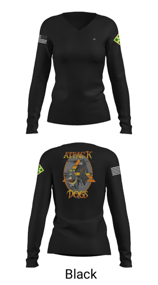 Women's Long Sleeve Vneck Shirt, B Co 404th ASB, Army, Teamtime, Team time, sublimation, custom sports apparel, team uniforms, spirit wear, spiritwear, sports uniforms, custom shirts, team store, custom team store, fundraiser sports, apparel fundraiser