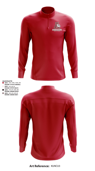Quarter Zip Jacket, Anniston High School, Spirit Store, Teamtime, Team time, sublimation, custom sports apparel, team uniforms, spirit wear, spiritwear, sports uniforms, custom shirts, team store, custom team store, fundraiser sports, apparel fundraiser