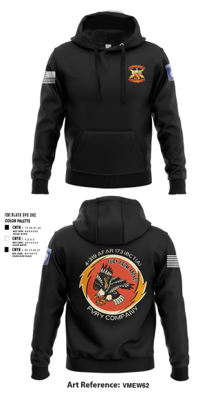 Hoodie, FCO 4-319 AFAR, 173 IBCT(A), Army, Teamtime, Team time, sublimation, custom sports apparel, team uniforms, spirit wear, spiritwear, sports uniforms, custom shirts, team store, custom team store, fundraiser sports, apparel fundraiser
