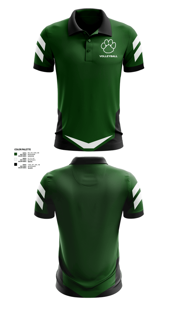Short Sleeve Performance Polo, Panthers Volleyball, Women's Volleyball, Teamtime, Team time, sublimation, custom sports apparel, team uniforms, spirit wear, spiritwear, sports uniforms, custom shirts, team store, custom team store, fundraiser sports, apparel fundraiser