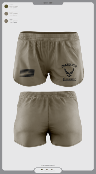 Womens Shorts, C/SMSgt Pope, Air Force, Teamtime, Team time, sublimation, custom sports apparel, team uniforms, spirit wear, spiritwear, sports uniforms, custom shirts, team store, custom team store, fundraiser sports, apparel fundraiser