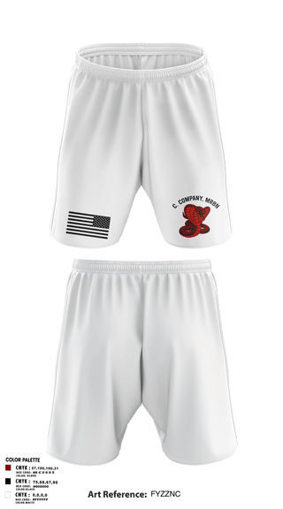 Athletic Shorts With Pockets, C. Company, MRBn, Army, Teamtime, Team time, sublimation, custom sports apparel, team uniforms, spirit wear, spiritwear, sports uniforms, custom shirts, team store, custom team store, fundraiser sports, apparel fundraiser