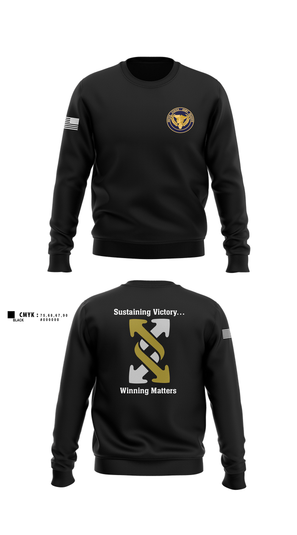 Crew Neck Sweatshirt, 143rd ESC, , Teamtime, Team time, sublimation, custom sports apparel, team uniforms, spirit wear, spiritwear, sports uniforms, custom shirts, team store, custom team store, fundraiser sports, apparel fundraiser
