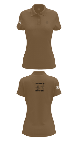 Womens Short Sleeve Performance Polo, VMM-268, Marines, Teamtime, Team time, sublimation, custom sports apparel, team uniforms, spirit wear, spiritwear, sports uniforms, custom shirts, team store, custom team store, fundraiser sports, apparel fundraiser