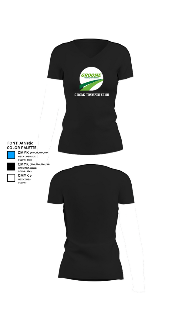 Womens Short Sleeve Vneck Shirt, Groome Transportation, , Teamtime, Team time, sublimation, custom sports apparel, team uniforms, spirit wear, spiritwear, sports uniforms, custom shirts, team store, custom team store, fundraiser sports, apparel fundraiser