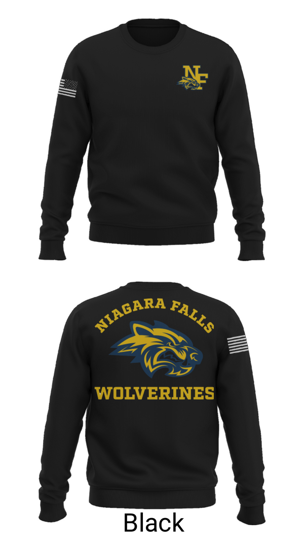 Crew Neck Sweatshirt, Niagara Falls High School Cheer, Cheer, Teamtime, Team time, sublimation, custom sports apparel, team uniforms, spirit wear, spiritwear, sports uniforms, custom shirts, team store, custom team store, fundraiser sports, apparel fundraiser