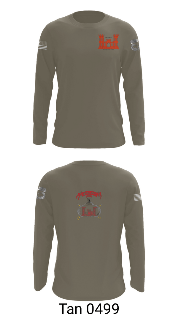 Long Sleeve Performance Shirt, 1138th SAPPER Company, Army, Teamtime, Team time, sublimation, custom sports apparel, team uniforms, spirit wear, spiritwear, sports uniforms, custom shirts, team store, custom team store, fundraiser sports, apparel fundraiser
