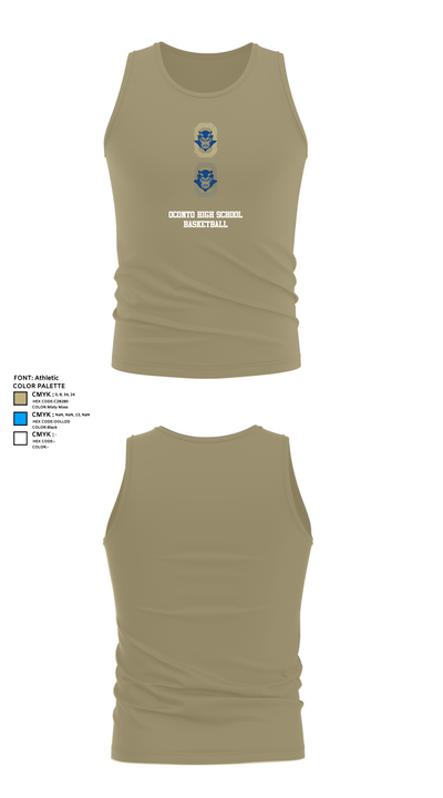 Oconto High School Basketball 74094120 Tank Top - 39