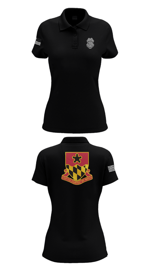 Women's Short Sleeve Performance Polo, 2nd MTB/70th RTI, Army, Teamtime, Team time, sublimation, custom sports apparel, team uniforms, spirit wear, spiritwear, sports uniforms, custom shirts, team store, custom team store, fundraiser sports, apparel fundraiser