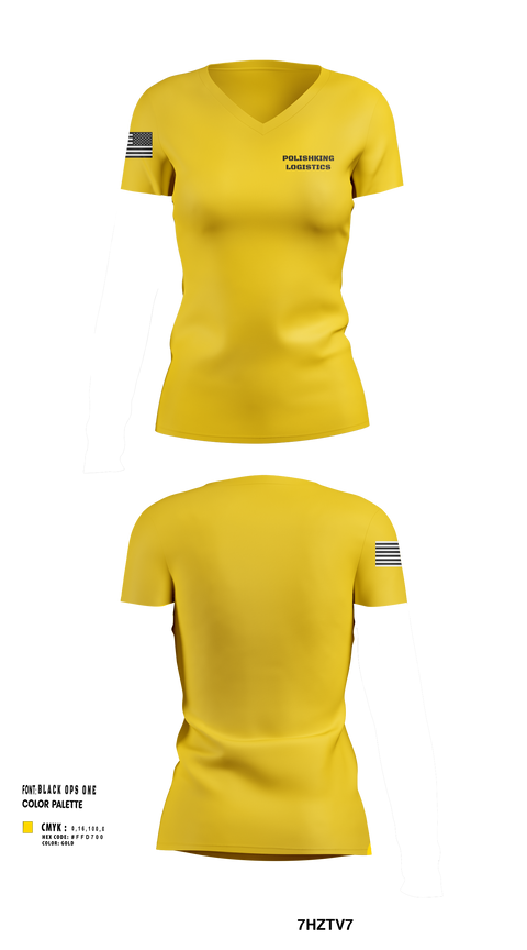 Womens Short Sleeve Vneck Shirt, Polishkinglogistics, , Teamtime, Team time, sublimation, custom sports apparel, team uniforms, spirit wear, spiritwear, sports uniforms, custom shirts, team store, custom team store, fundraiser sports, apparel fundraiser