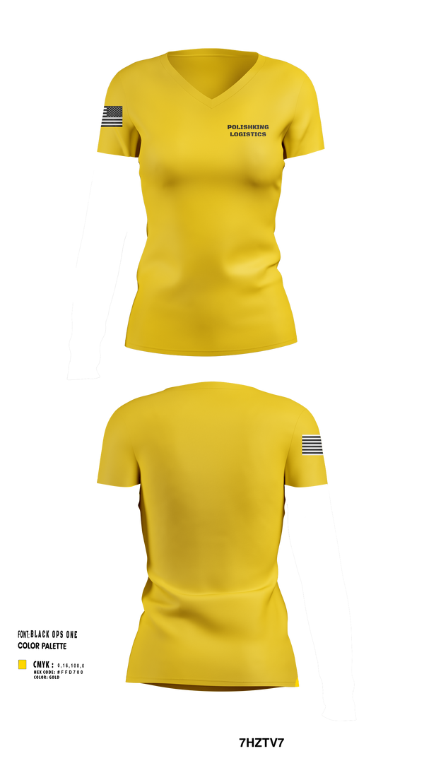 Womens Short Sleeve Vneck Shirt, Polishkinglogistics, , Teamtime, Team time, sublimation, custom sports apparel, team uniforms, spirit wear, spiritwear, sports uniforms, custom shirts, team store, custom team store, fundraiser sports, apparel fundraiser