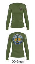 235th MP CO 6760099 Women's Long Sleeve V-neck Shirt -1 57