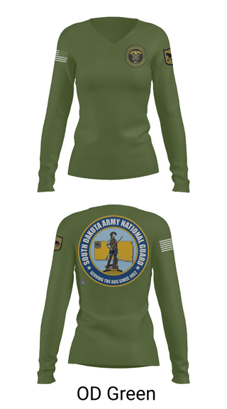 Womens Long Sleeve Vneck Shirt 1, 235th MP CO, Army, Teamtime, Team time, sublimation, custom sports apparel, team uniforms, spirit wear, spiritwear, sports uniforms, custom shirts, team store, custom team store, fundraiser sports, apparel fundraiser