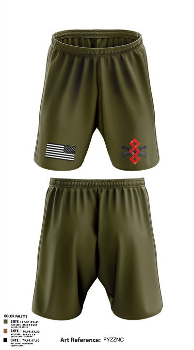 q trp 4/278th 42866312 Athletic Shorts With Pockets - 4