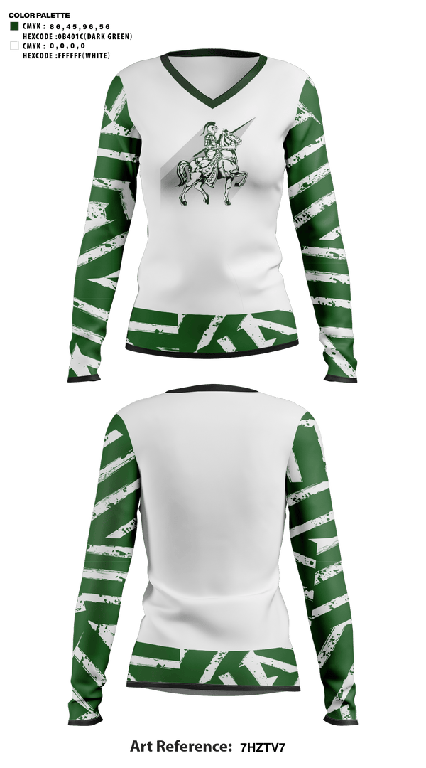 Womens Long Sleeve Vneck Shirt, Knights Volleyball, Men's Volleyball, Teamtime, Team time, sublimation, custom sports apparel, team uniforms, spirit wear, spiritwear, sports uniforms, custom shirts, team store, custom team store, fundraiser sports, apparel fundraiser