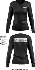 C3A Community Cooperation and Care Agency 5588349 Women's Long Sleeve V-neck Shirt - 2