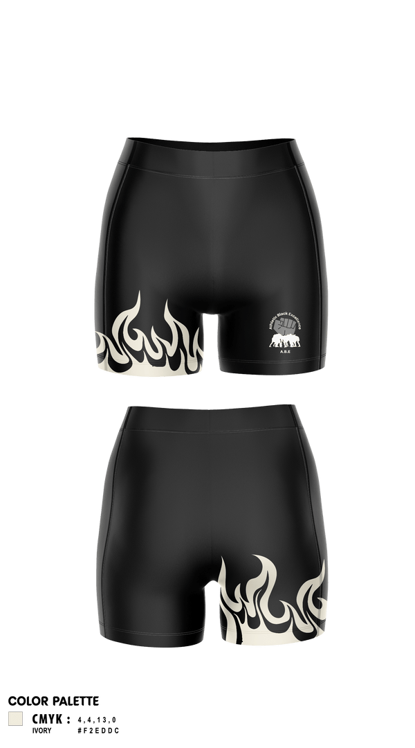 Womens Compression Shorts, Athletic Black Excellence, Track & Field, Teamtime, Team time, sublimation, custom sports apparel, team uniforms, spirit wear, spiritwear, sports uniforms, custom shirts, team store, custom team store, fundraiser sports, apparel fundraiser
