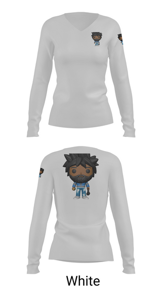 Womens Long Sleeve Vneck Shirt, Rider Music Sound, , Teamtime, Team time, sublimation, custom sports apparel, team uniforms, spirit wear, spiritwear, sports uniforms, custom shirts, team store, custom team store, fundraiser sports, apparel fundraiser