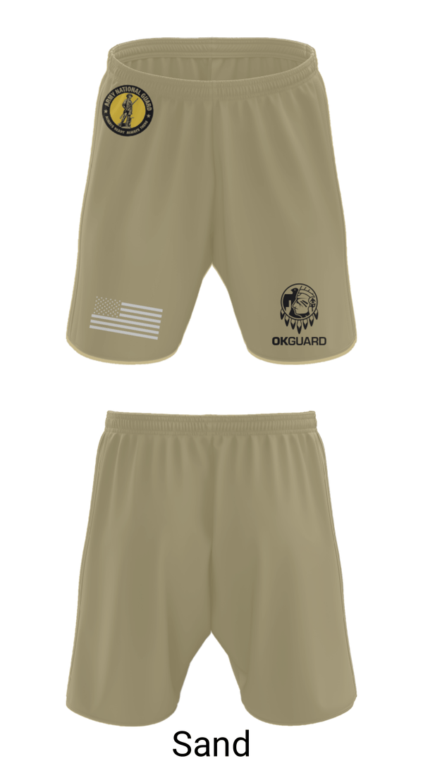 Athletic Shorts With Pockets, Recruiting & Retention Battalion, National Guard, Teamtime, Team time, sublimation, custom sports apparel, team uniforms, spirit wear, spiritwear, sports uniforms, custom shirts, team store, custom team store, fundraiser sports, apparel fundraiser