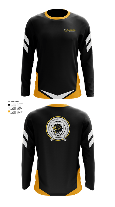 Scotts Hill High School Band 94366056 Long Sleeve Performance Shirt - 40