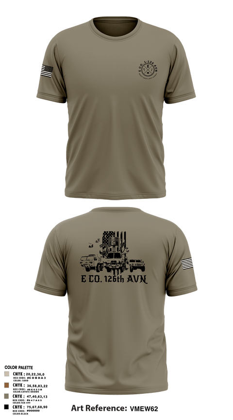 Old School Cotton Feel Shirt, B Co. 1-126AVN, Army, Teamtime, Team time, sublimation, custom sports apparel, team uniforms, spirit wear, spiritwear, sports uniforms, custom shirts, team store, custom team store, fundraiser sports, apparel fundraiser