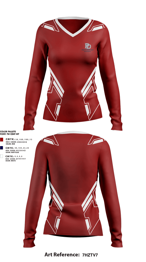 Womens Long Sleeve Vneck Shirt, Providence Day School Volleyball, Women's Volleyball, Teamtime, Team time, sublimation, custom sports apparel, team uniforms, spirit wear, spiritwear, sports uniforms, custom shirts, team store, custom team store, fundraiser sports, apparel fundraiser