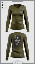 Gruppe Delta 55170090 Women's Long Sleeve V-neck Shirt -1 3