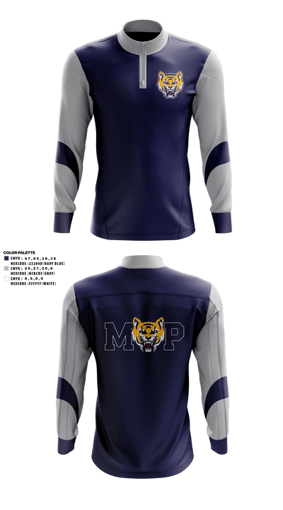Moss Point High School Band 62509341 Quarter Zip Jacket - 41