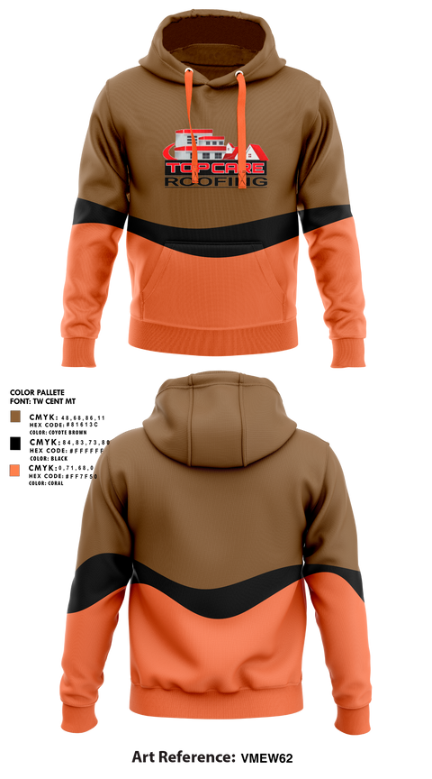 Hoodie, Top care roofing, , Teamtime, Team time, sublimation, custom sports apparel, team uniforms, spirit wear, spiritwear, sports uniforms, custom shirts, team store, custom team store, fundraiser sports, apparel fundraiser
