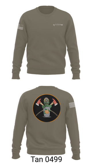 Crew Neck Sweatshirt, 91 Bravo, Fire Department, Teamtime, Team time, sublimation, custom sports apparel, team uniforms, spirit wear, spiritwear, sports uniforms, custom shirts, team store, custom team store, fundraiser sports, apparel fundraiser