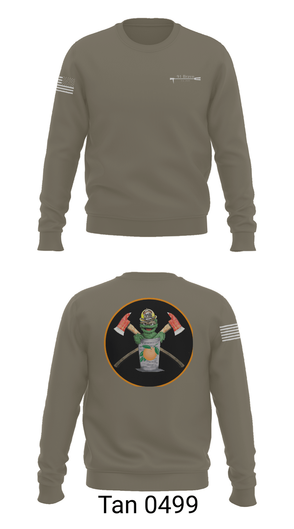 Crew Neck Sweatshirt, 91 Bravo, Fire Department, Teamtime, Team time, sublimation, custom sports apparel, team uniforms, spirit wear, spiritwear, sports uniforms, custom shirts, team store, custom team store, fundraiser sports, apparel fundraiser