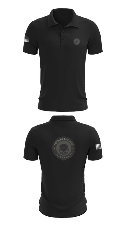 Detroit Tactical Firearms 87119150 Short Sleeve Performance Polo - 28