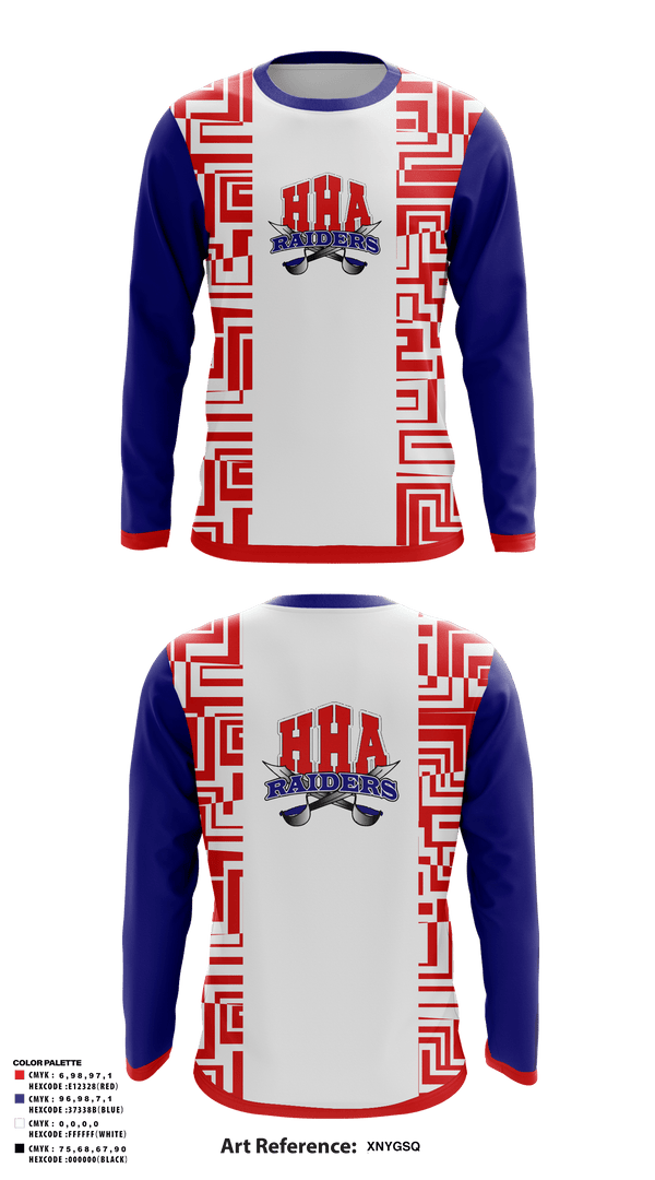 Long Sleeve Performance Shirt, Holly Hill Academy Football, Football, Teamtime, Team time, sublimation, custom sports apparel, team uniforms, spirit wear, spiritwear, sports uniforms, custom shirts, team store, custom team store, fundraiser sports, apparel fundraiser