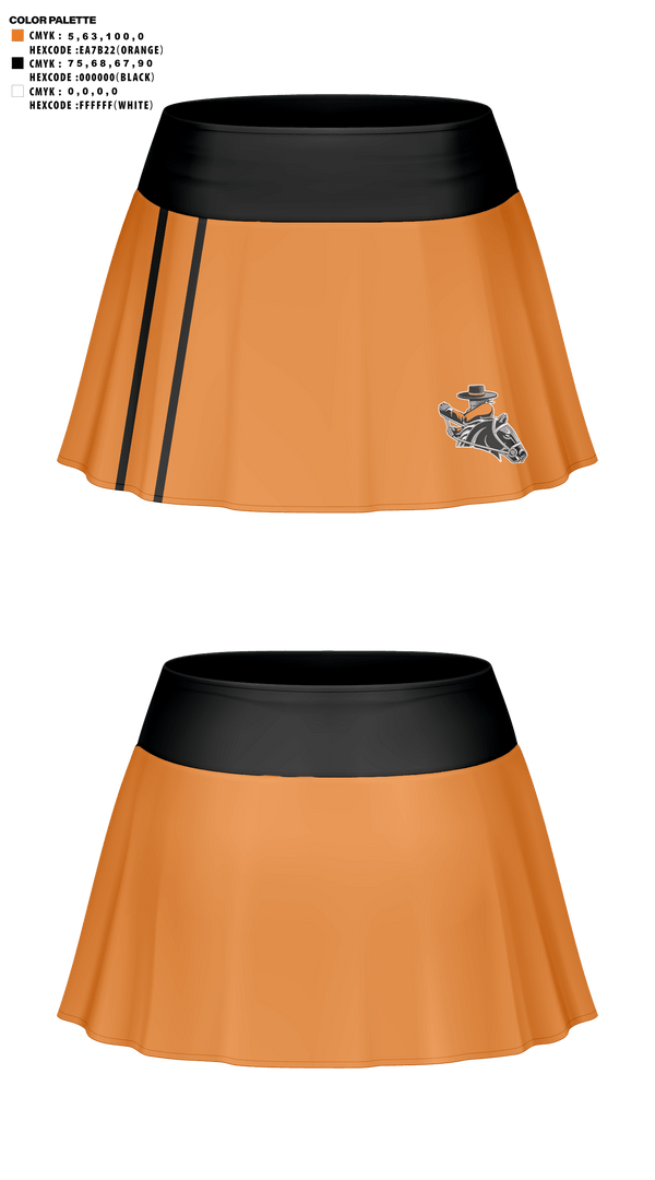 Skort, Fernley High School Cheer, Cheer, Teamtime, Team time, sublimation, custom sports apparel, team uniforms, spirit wear, spiritwear, sports uniforms, custom shirts, team store, custom team store, fundraiser sports, apparel fundraiser