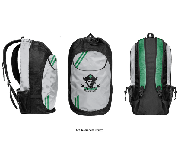 Gear Bag, Saint Mary's High School Basketball, Women's Basketball, Teamtime, Team time, sublimation, custom sports apparel, team uniforms, spirit wear, spiritwear, sports uniforms, custom shirts, team store, custom team store, fundraiser sports, apparel fundraiser