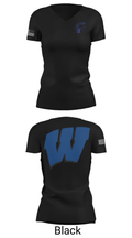 James B Hunt High School Football 49047350 Women's Short Sleeve V-neck Shirt - 38