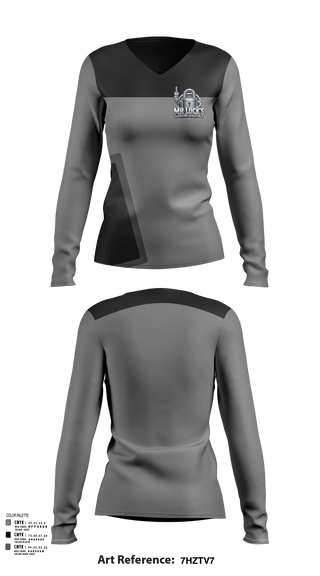 Womens Long Sleeve Vneck Shirt, MR. Locks RoadSide Assistance, , Teamtime, Team time, sublimation, custom sports apparel, team uniforms, spirit wear, spiritwear, sports uniforms, custom shirts, team store, custom team store, fundraiser sports, apparel fundraiser