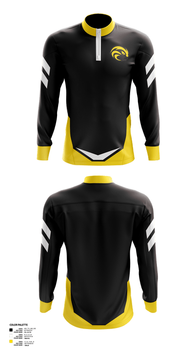 Riverside High School Wrestling 54131905 Quarter Zip Jacket - 40
