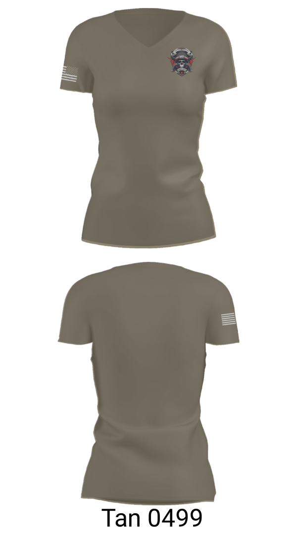 Womens Short Sleeve Vneck Shirt, 527th MP CO, Army, Teamtime, Team time, sublimation, custom sports apparel, team uniforms, spirit wear, spiritwear, sports uniforms, custom shirts, team store, custom team store, fundraiser sports, apparel fundraiser