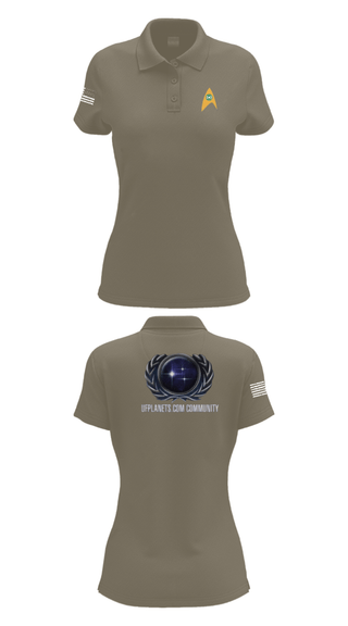 Womens Short Sleeve Performance Polo, UFP, Air Force, Teamtime, Team time, sublimation, custom sports apparel, team uniforms, spirit wear, spiritwear, sports uniforms, custom shirts, team store, custom team store, fundraiser sports, apparel fundraiser