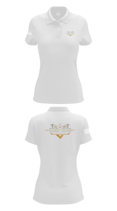 Curtis Property Management 56344180 Women's Short Sleeve Performance Polo  - 17