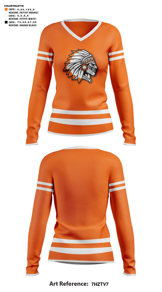 Womens Long Sleeve Vneck Shirt, RRMS Cheer, Cheer, Teamtime, Team time, sublimation, custom sports apparel, team uniforms, spirit wear, spiritwear, sports uniforms, custom shirts, team store, custom team store, fundraiser sports, apparel fundraiser
