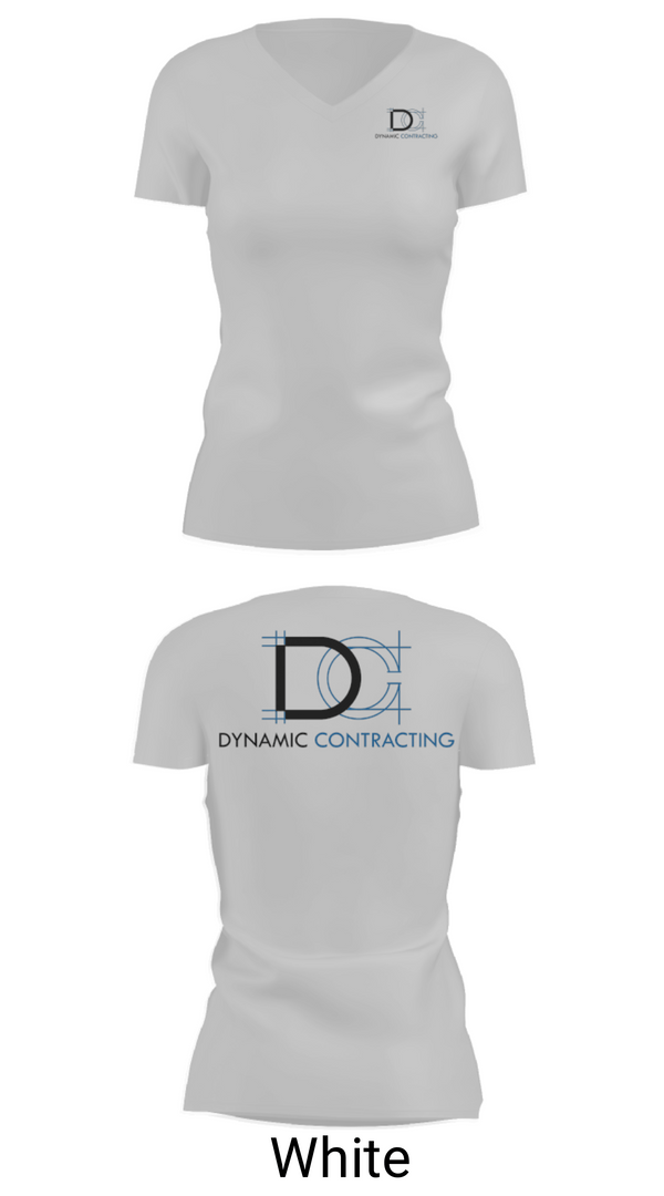 Women's Short Sleeve Vneck Shirt, Dynamic ContractingDynamic Contracting, , Teamtime, Team time, sublimation, custom sports apparel, team uniforms, spirit wear, spiritwear, sports uniforms, custom shirts, team store, custom team store, fundraiser sports, apparel fundraiser
