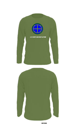 Long Sleeve Performance Shirt, A co 935th ASB 3rd Platoon, National Guard, Teamtime, Team time, sublimation, custom sports apparel, team uniforms, spirit wear, spiritwear, sports uniforms, custom shirts, team store, custom team store, fundraiser sports, apparel fundraiser